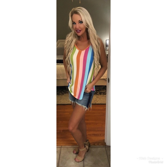 🛍LAST 1! French Terry Striped Tank! - Picture 7 of 8